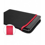 Laptopsleeve 17,3" Zwart met rode bies